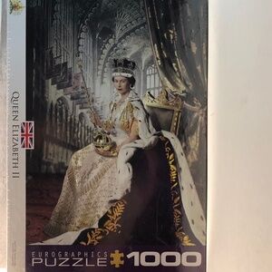 Queen Elizabeth II Jigsaw Puzzle - 1,000  Piece HRM Coronation Day Puzzle SEALED